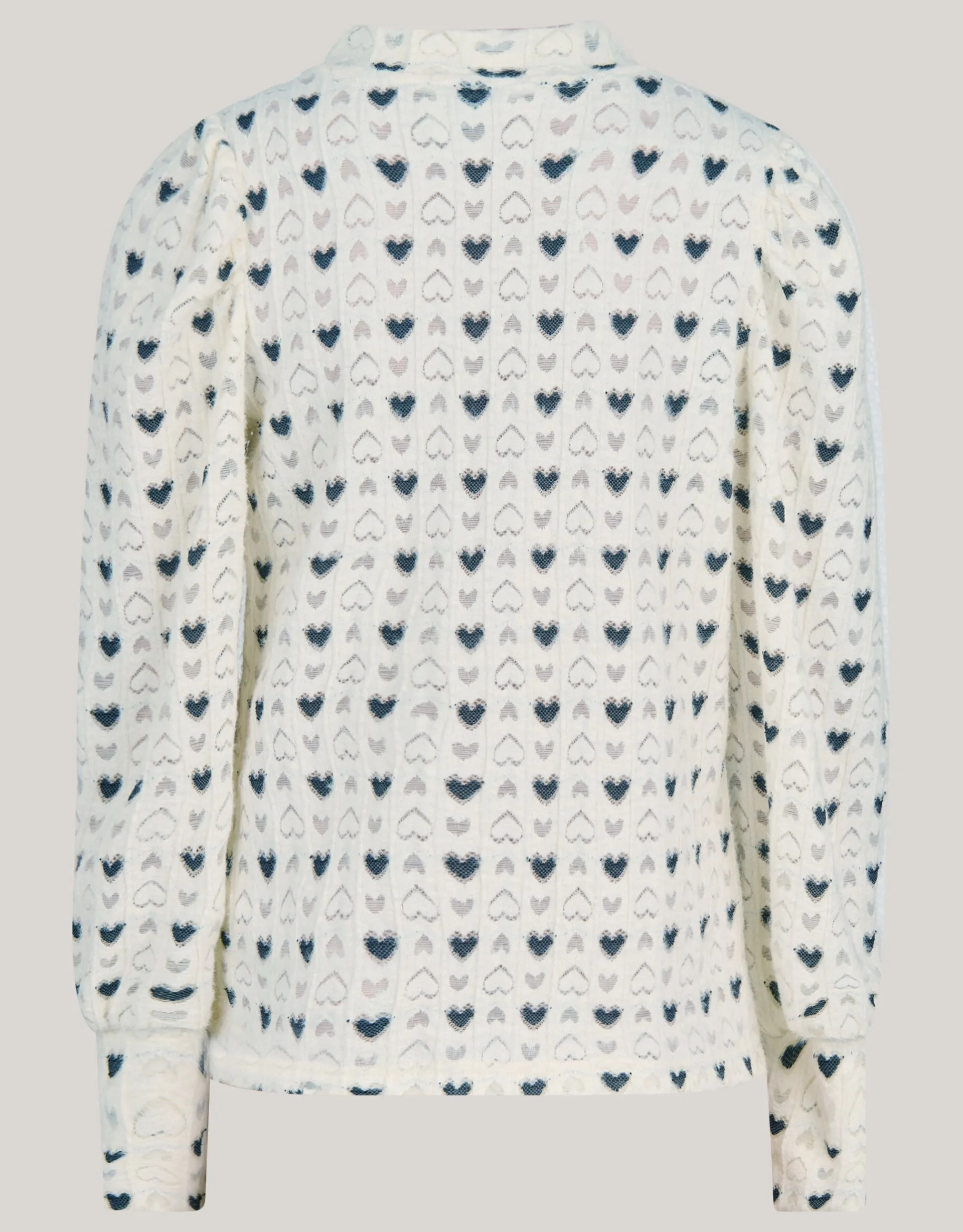 Shoeby Printed Longsleeve Wit By Lizzy< T-Shirts|Tops Lange Mouw