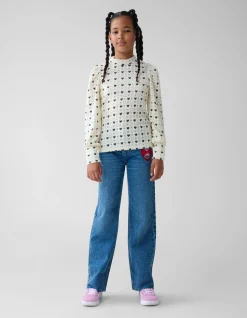 Shoeby Printed Longsleeve Wit By Lizzy< T-Shirts|Tops Lange Mouw