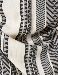 Shoeby Printed Maxi Jurk Gebroken Wit/Zwart<DAMES Jurken