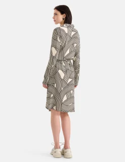 Shoeby Printed Midi Jurk Gebroken Wit<DAMES Jurken
