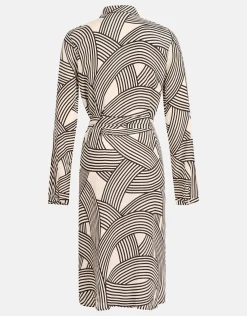 Shoeby Printed Midi Jurk Gebroken Wit<DAMES Jurken