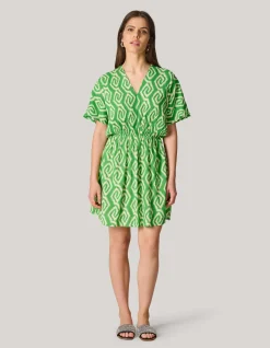 Shoeby Printed Mini Jurk Groen<DAMES Jurken