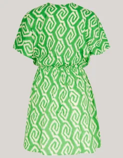 Shoeby Printed Mini Jurk Groen<DAMES Jurken