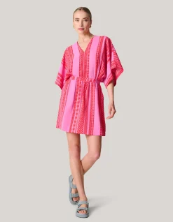 Shoeby Printed Mini Jurk Roze<DAMES Jurken