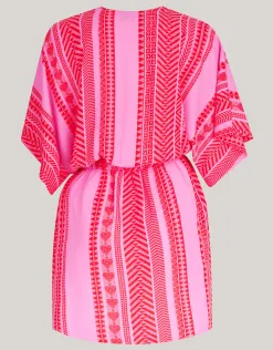 Shoeby Printed Mini Jurk Roze<DAMES Jurken