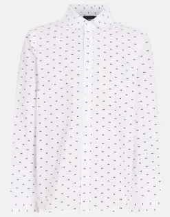 Shoeby Printed Overhemd Wit< Overhemden