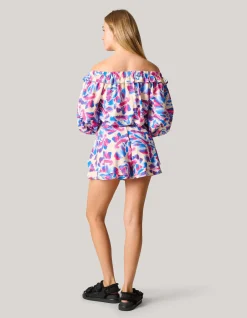 Shoeby Printed Short Gebroken Wit<DAMES Shorts