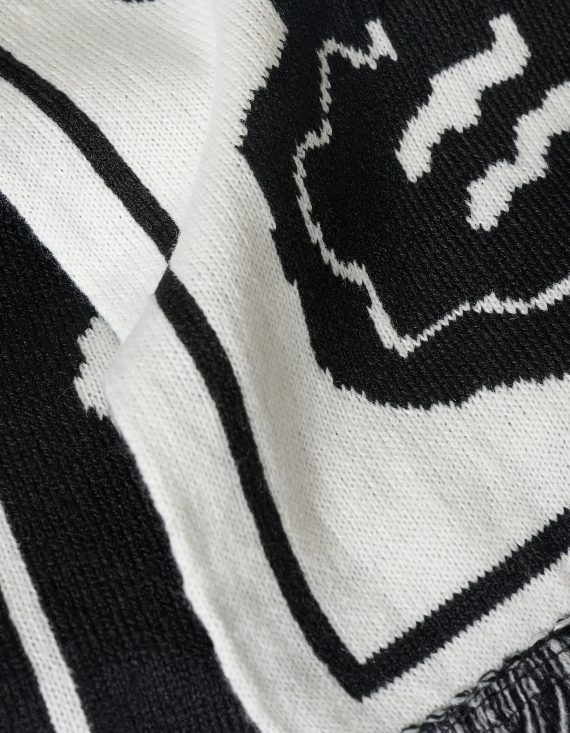 Shoeby Printed Sjaal Zwart/Wit< Sjaals