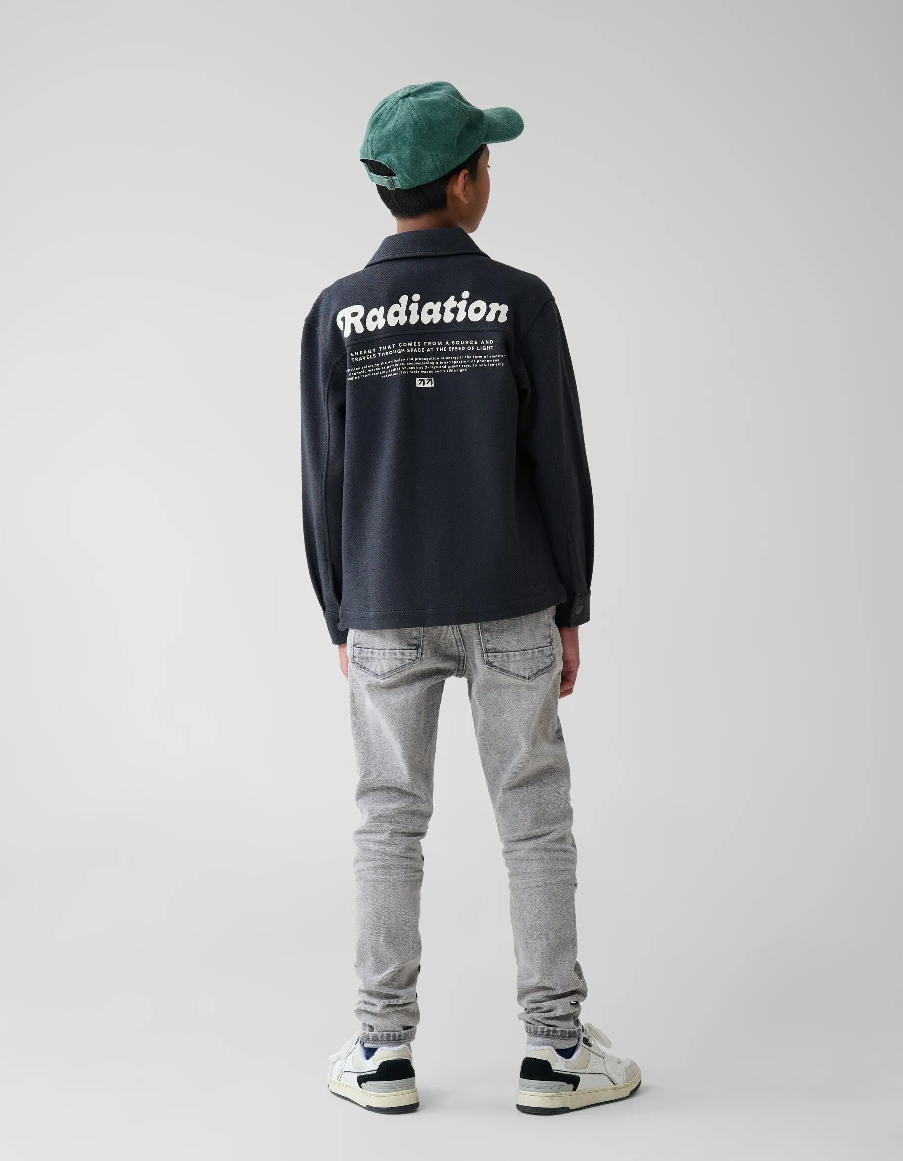Shoeby Printed Structuur Overshirt Donkergrijs< Jacks
