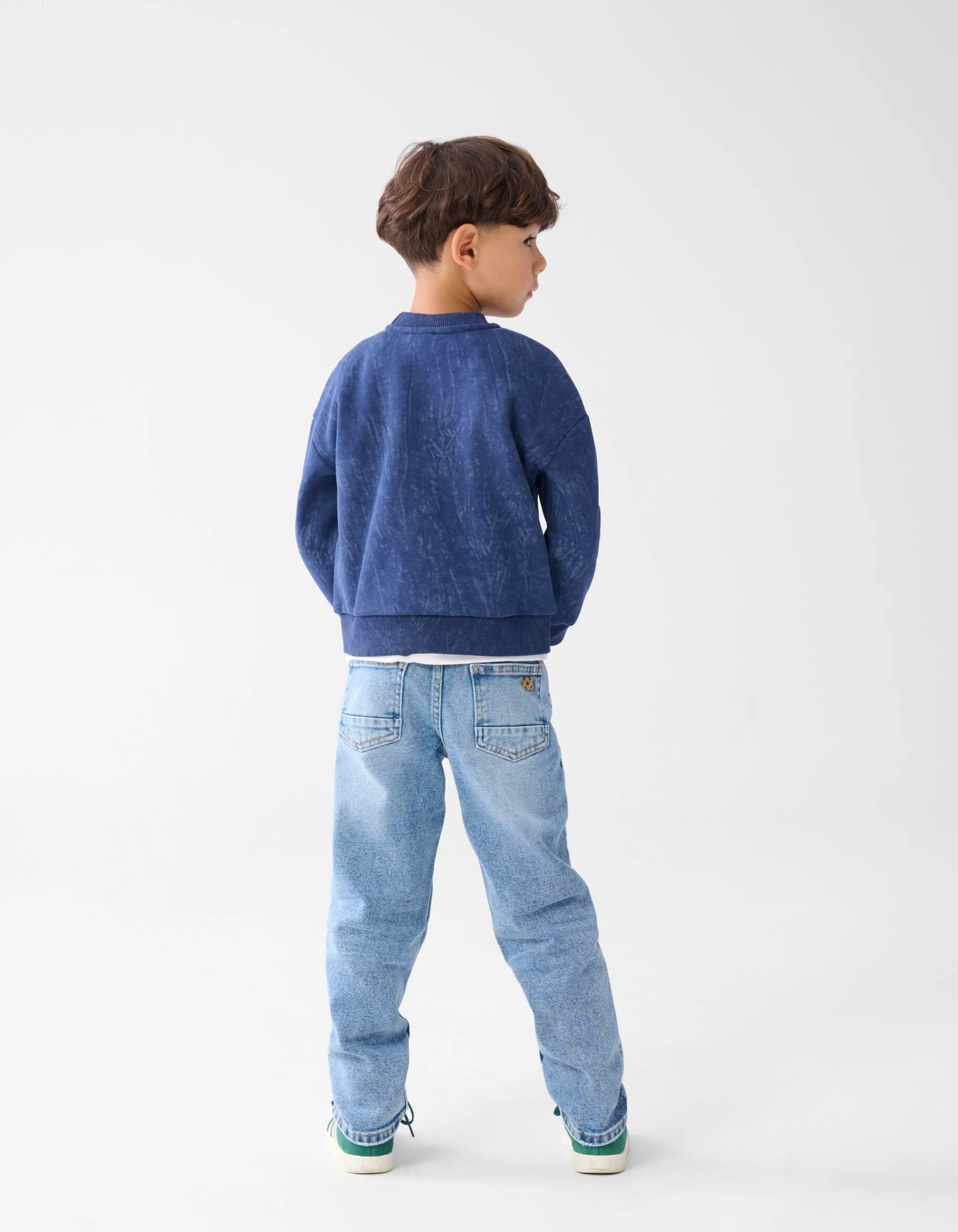 Shoeby Printed Sweater Donkerblauw< Gebreide Truien|Sweaters