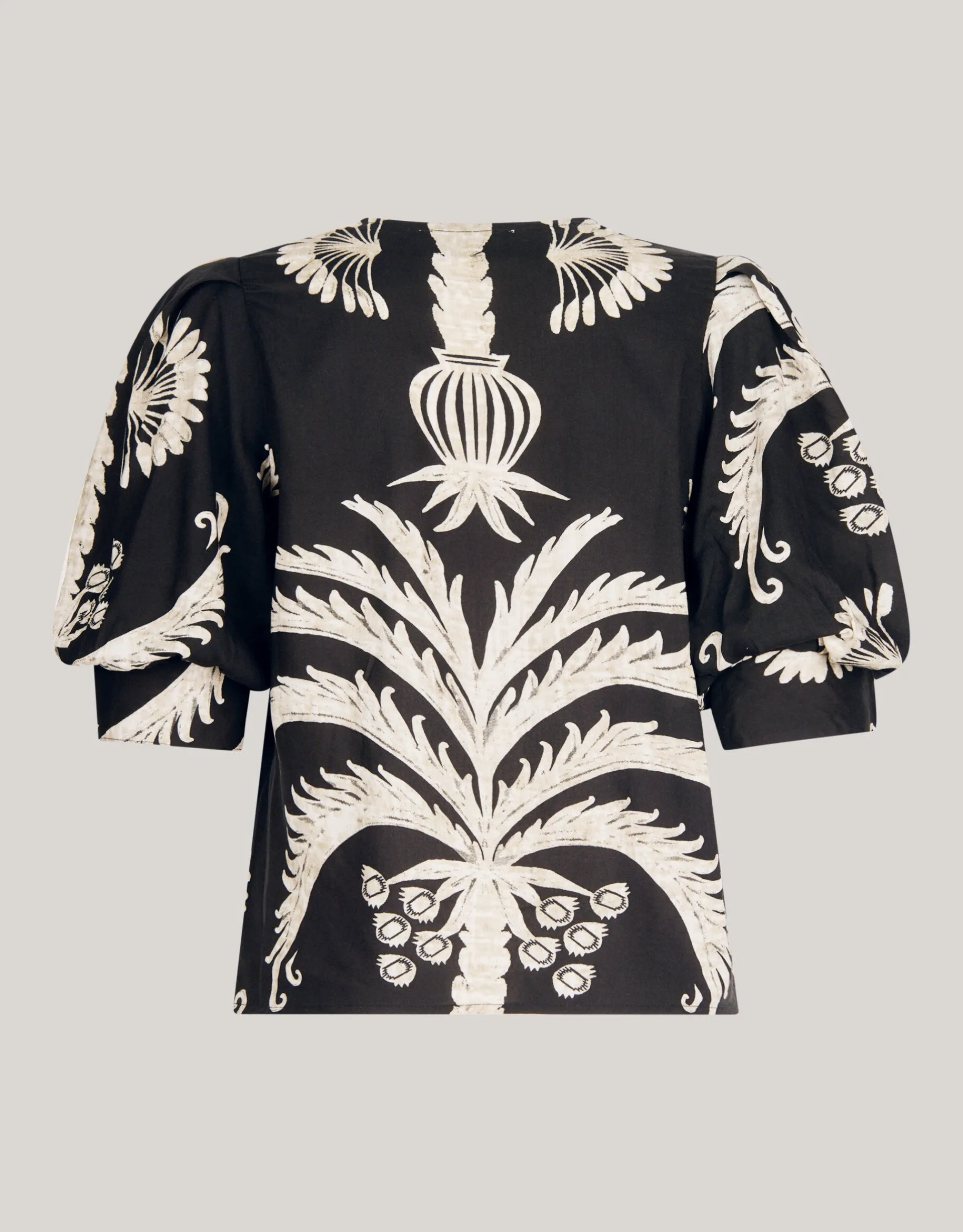 Shoeby Printed Top Zwart<DAMES Tops
