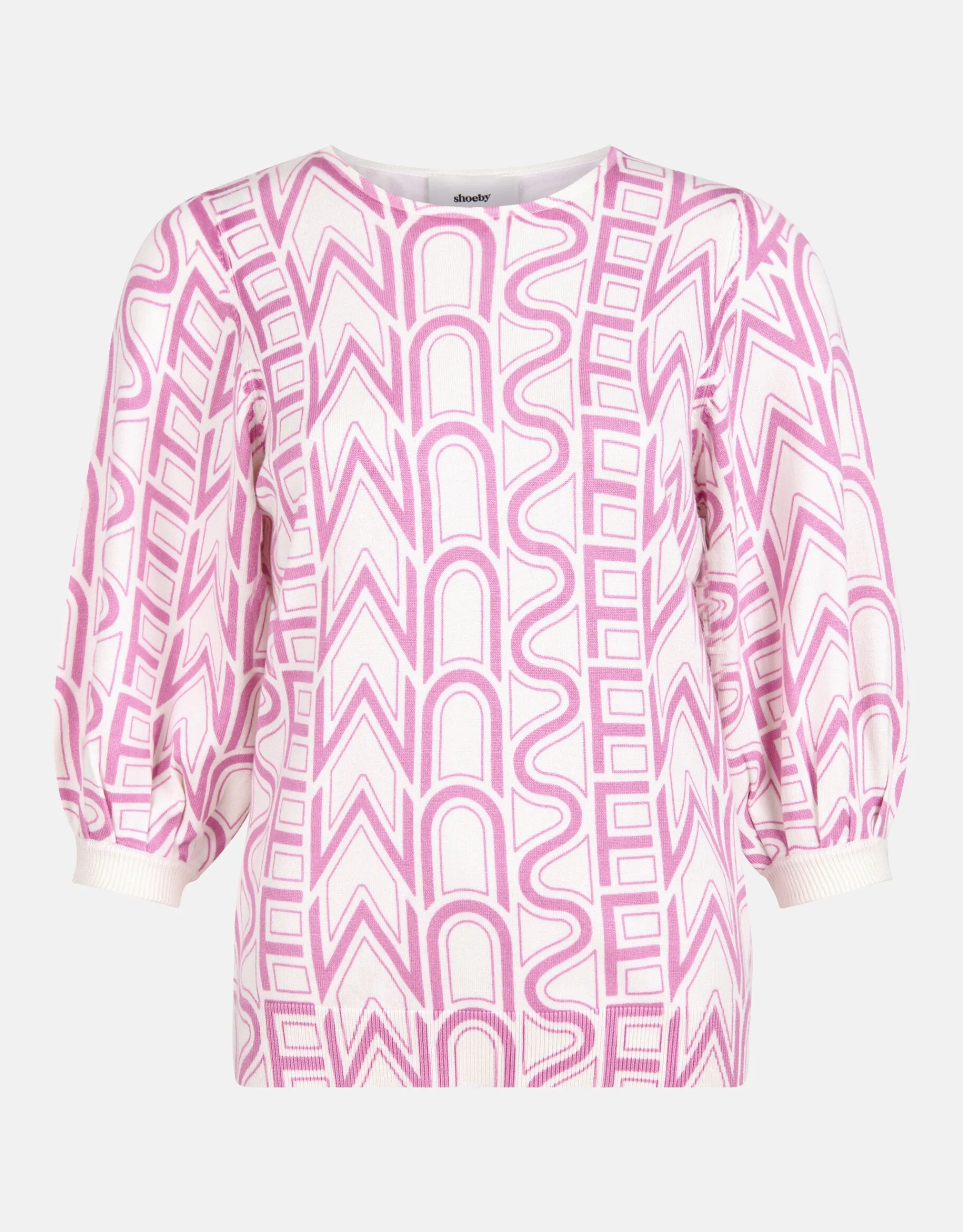 Shoeby Printed Trui Lichtroze<DAMES Truien En Sweaters