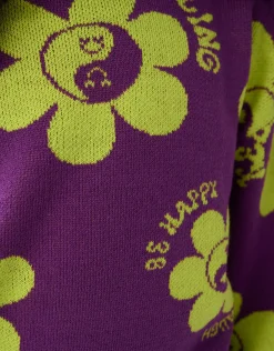 Shoeby Printed Trui Paars< Gebreide Truien