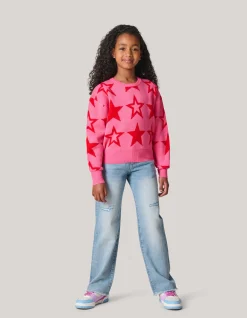 Shoeby Printed Trui Roze< Gebreide Truien