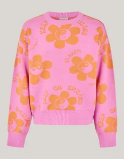 Shoeby Printed Trui Roze< Gebreide Truien