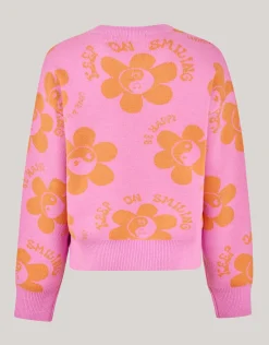 Shoeby Printed Trui Roze< Gebreide Truien