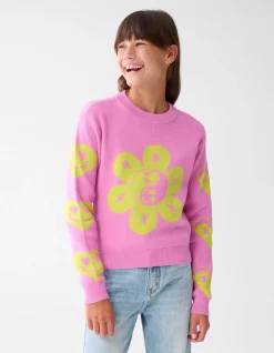 Shoeby Printed Trui Roze< Gebreide Truien