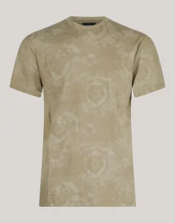 Shoeby Printed T-shirt Groen<Heren T-Shirts En Polo's