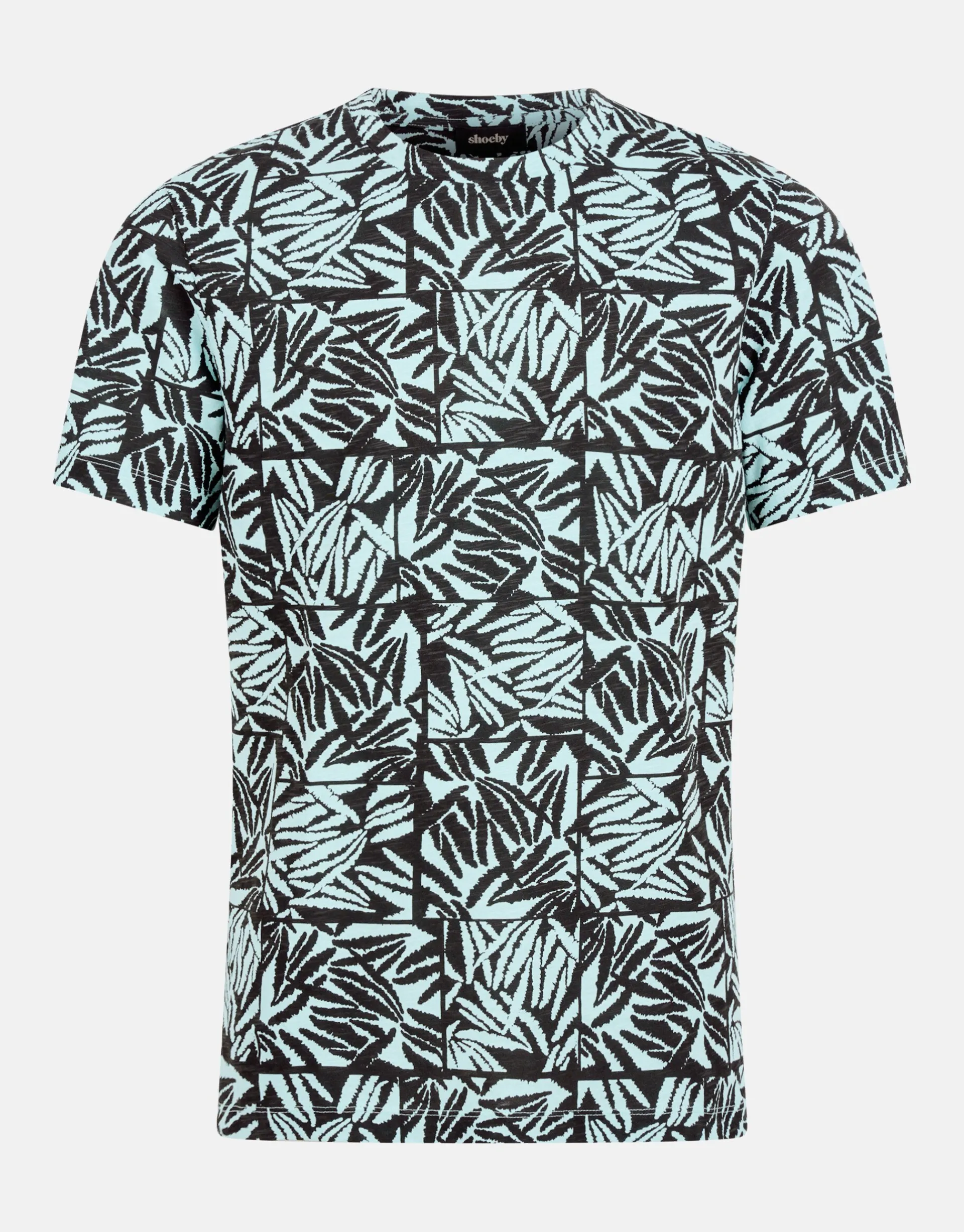 Shoeby Printed T-shirt Lichtgroen<Heren T-Shirts En Polo's