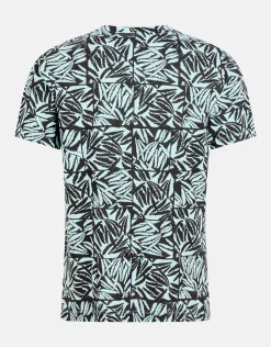 Shoeby Printed T-shirt Lichtgroen<Heren T-Shirts En Polo's