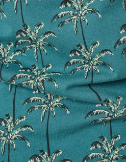 Shoeby Printed T-shirt Turquoise<Heren T-Shirts En Polo's
