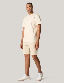 Shoeby Printed T-shirt Zand<Heren T-Shirts En Polo's