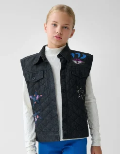Shoeby Quilted Gilet Donkergrijs< Gilets