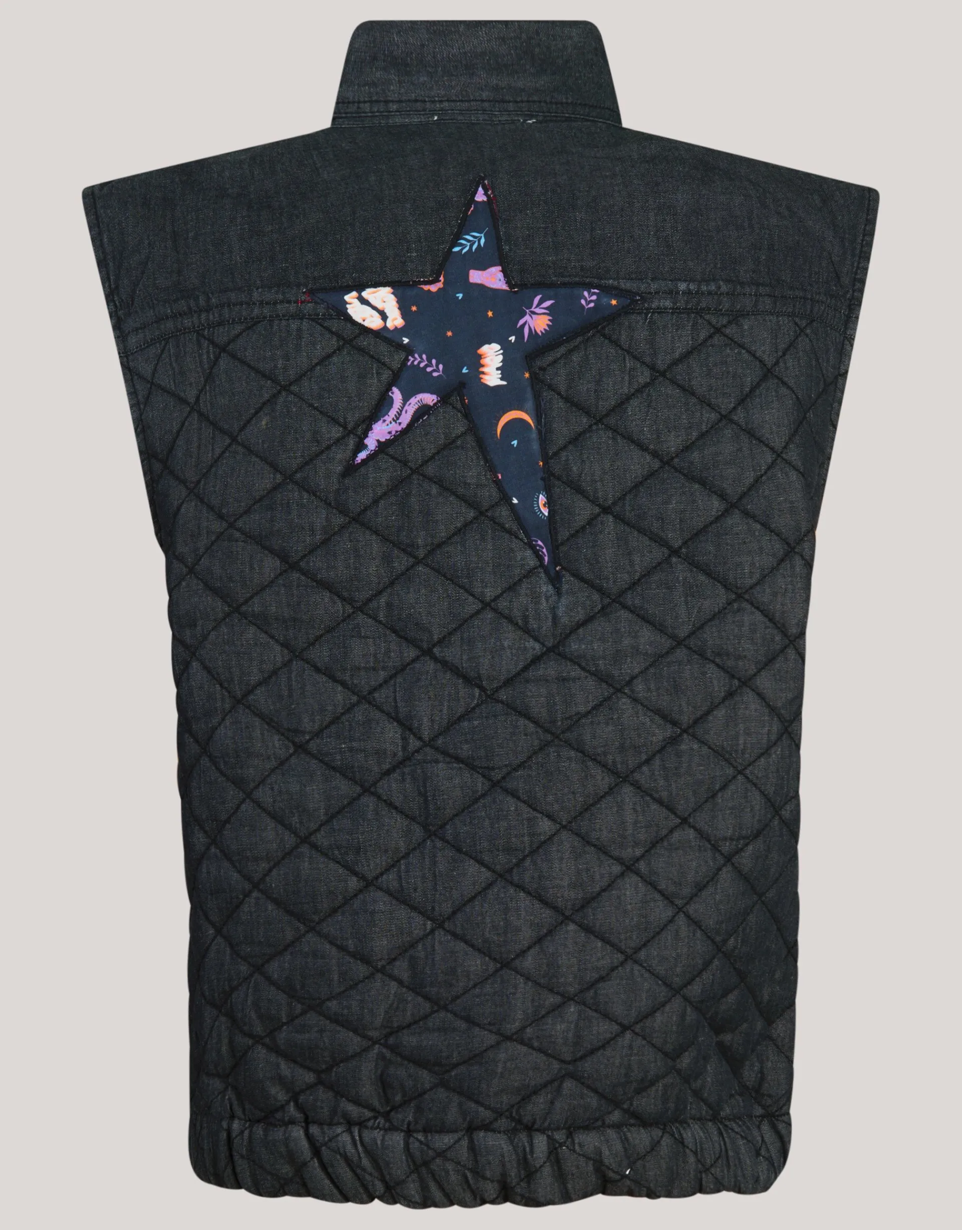 Shoeby Quilted Gilet Donkergrijs< Gilets