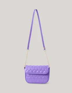 Shoeby Quilted Heart Tas Paars< Tassen
