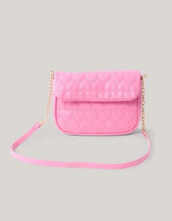 Shoeby Quilted Heart Tas Roze< Tassen