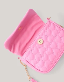 Shoeby Quilted Heart Tas Roze< Tassen