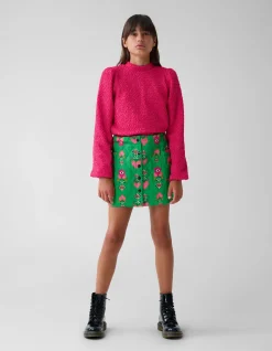 Shoeby Quilted Mini Rok Groen By Lizzy< Rokken