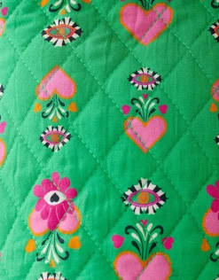 Shoeby Quilted Mini Rok Groen By Lizzy< Rokken