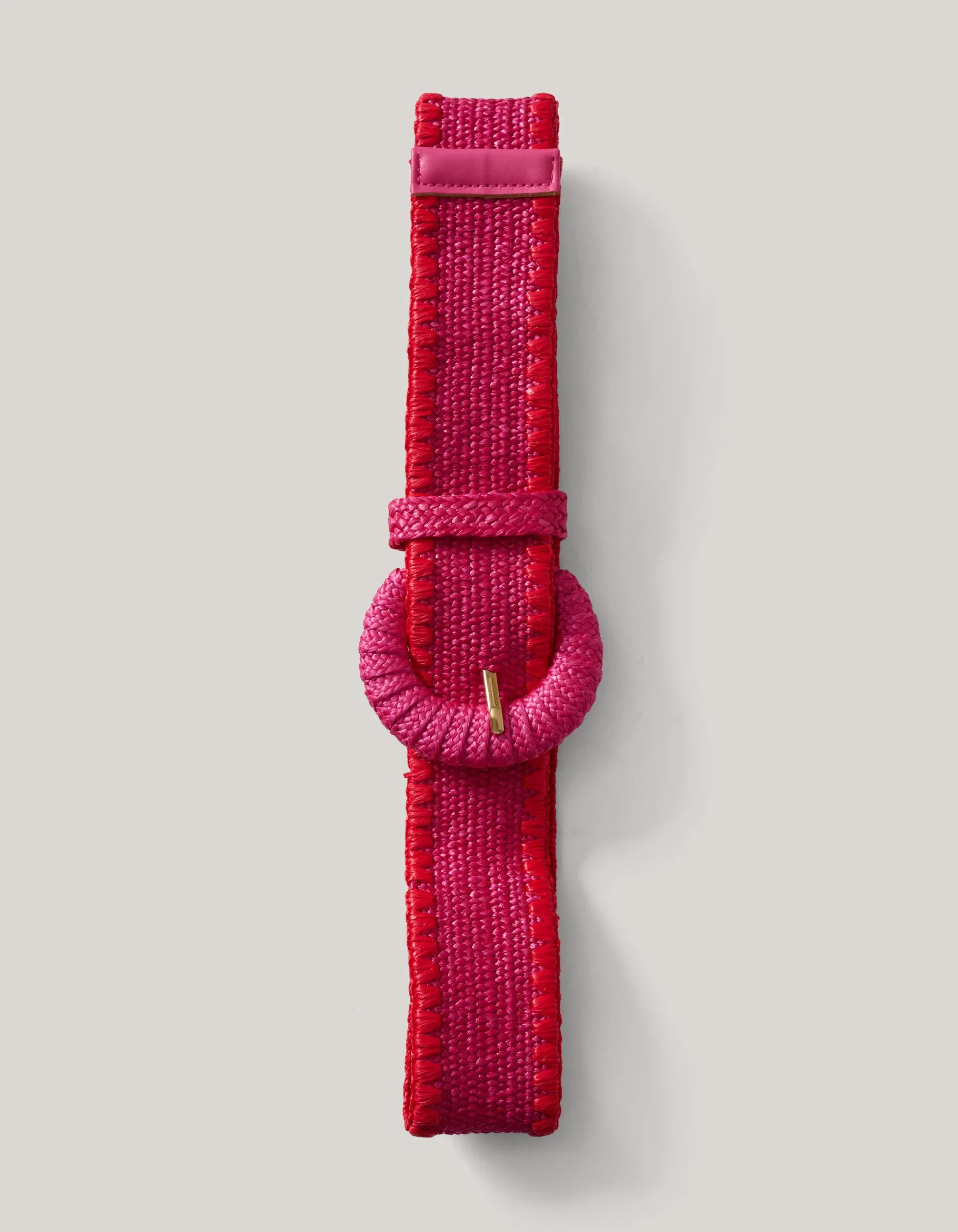 Shoeby Raffia Riem Roze<DAMES Riemen