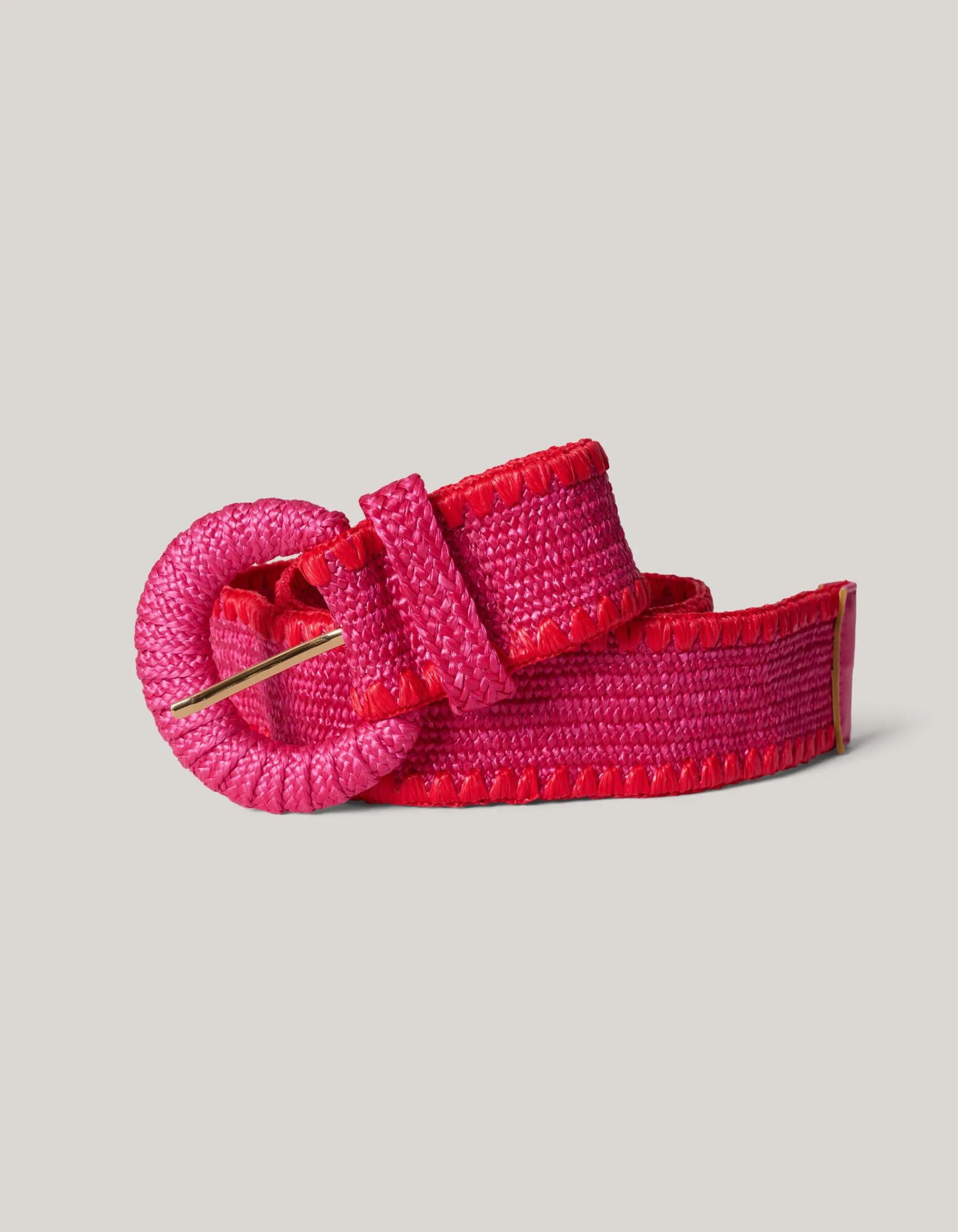 Shoeby Raffia Riem Roze<DAMES Riemen