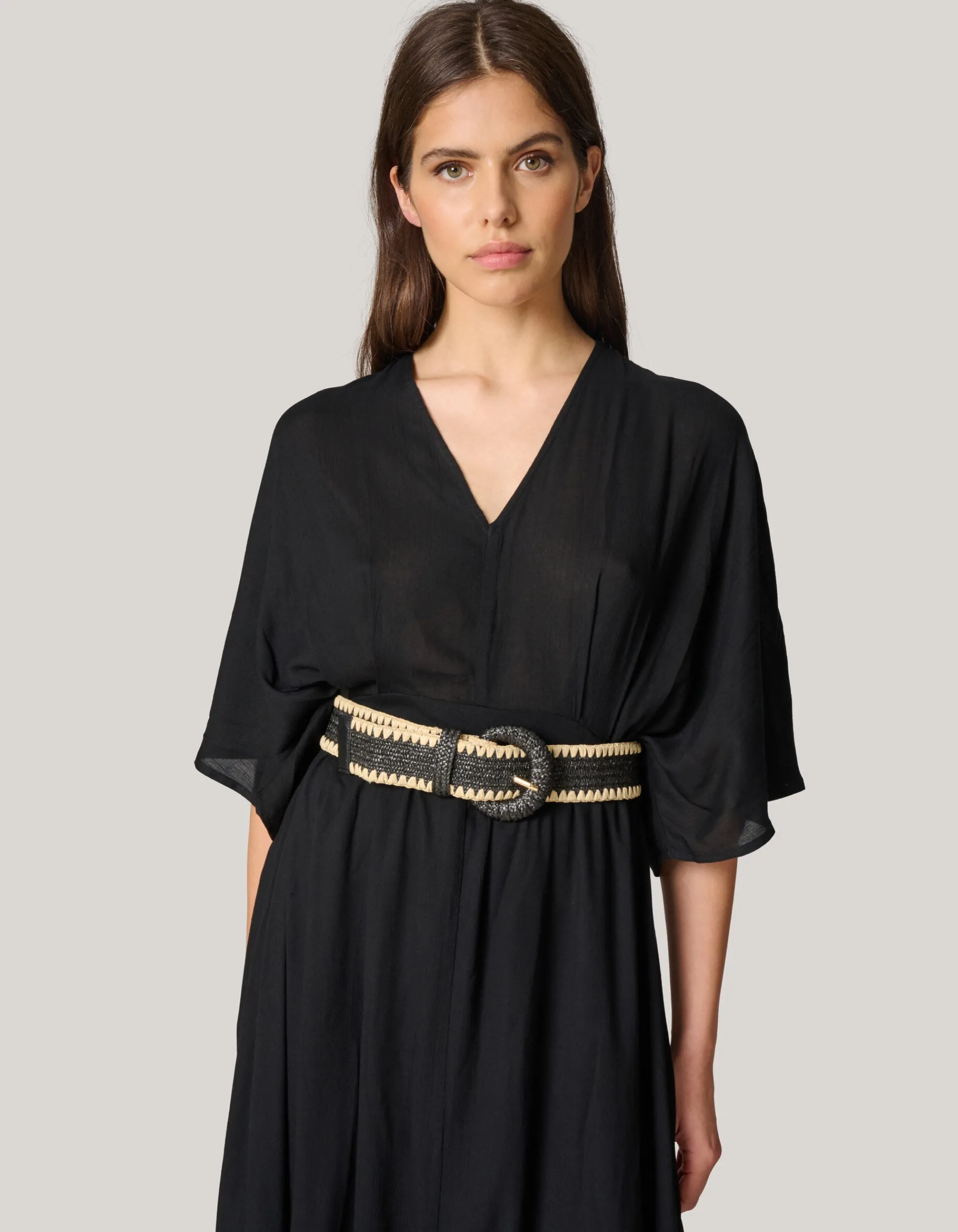 Shoeby Raffia Riem Zwart<DAMES Riemen