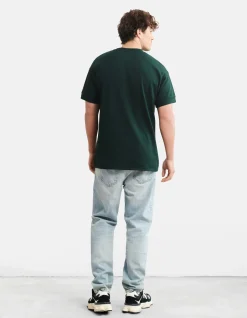 Shoeby Relaxed Fit T-shirt Donkergroen<Heren T-Shirts En Polo's