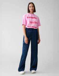 Shoeby Retro Artwork T-shirt Roze<DAMES T-Shirts
