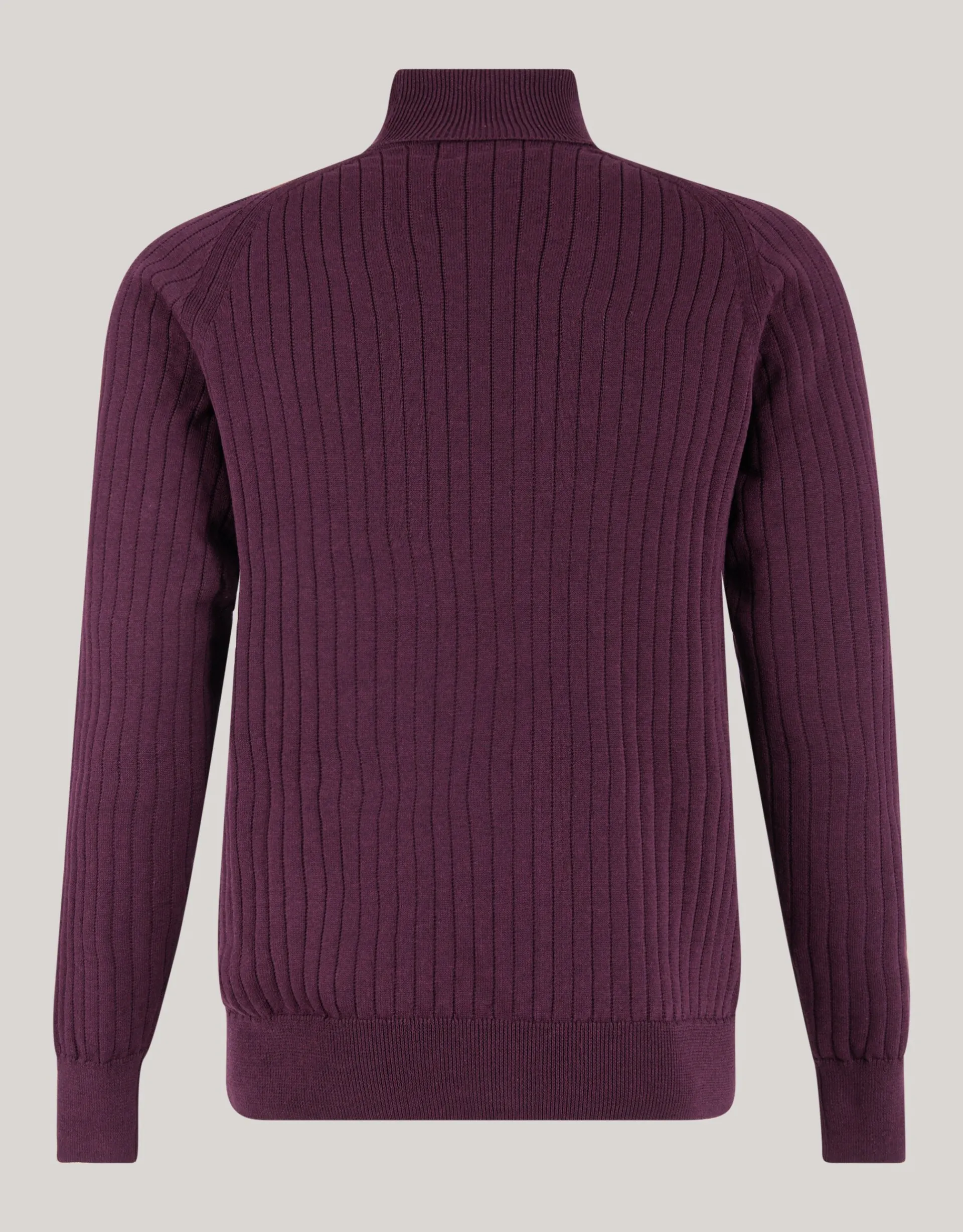 Shoeby Rib Coltrui Donkerrood<Heren Truien En Sweaters