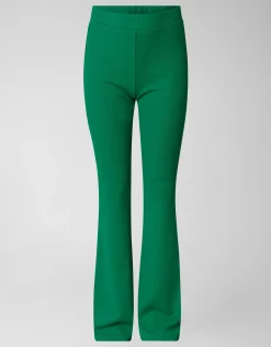 Shoeby Rib Flared Legging Groen< Broeken