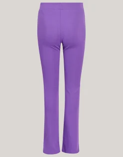 Shoeby Rib Flared Legging Paars< Broeken