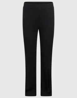 Shoeby Rib Flared Legging Zwart< Broeken