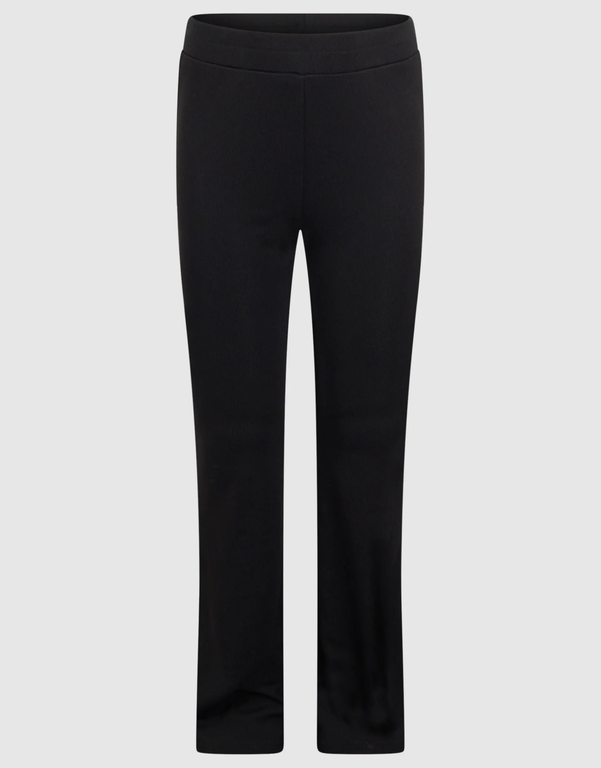 Shoeby Rib Flared Legging Zwart< Broeken