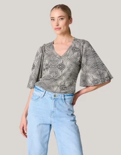 Shoeby Rib Jersey Ruffle Top<DAMES Tops