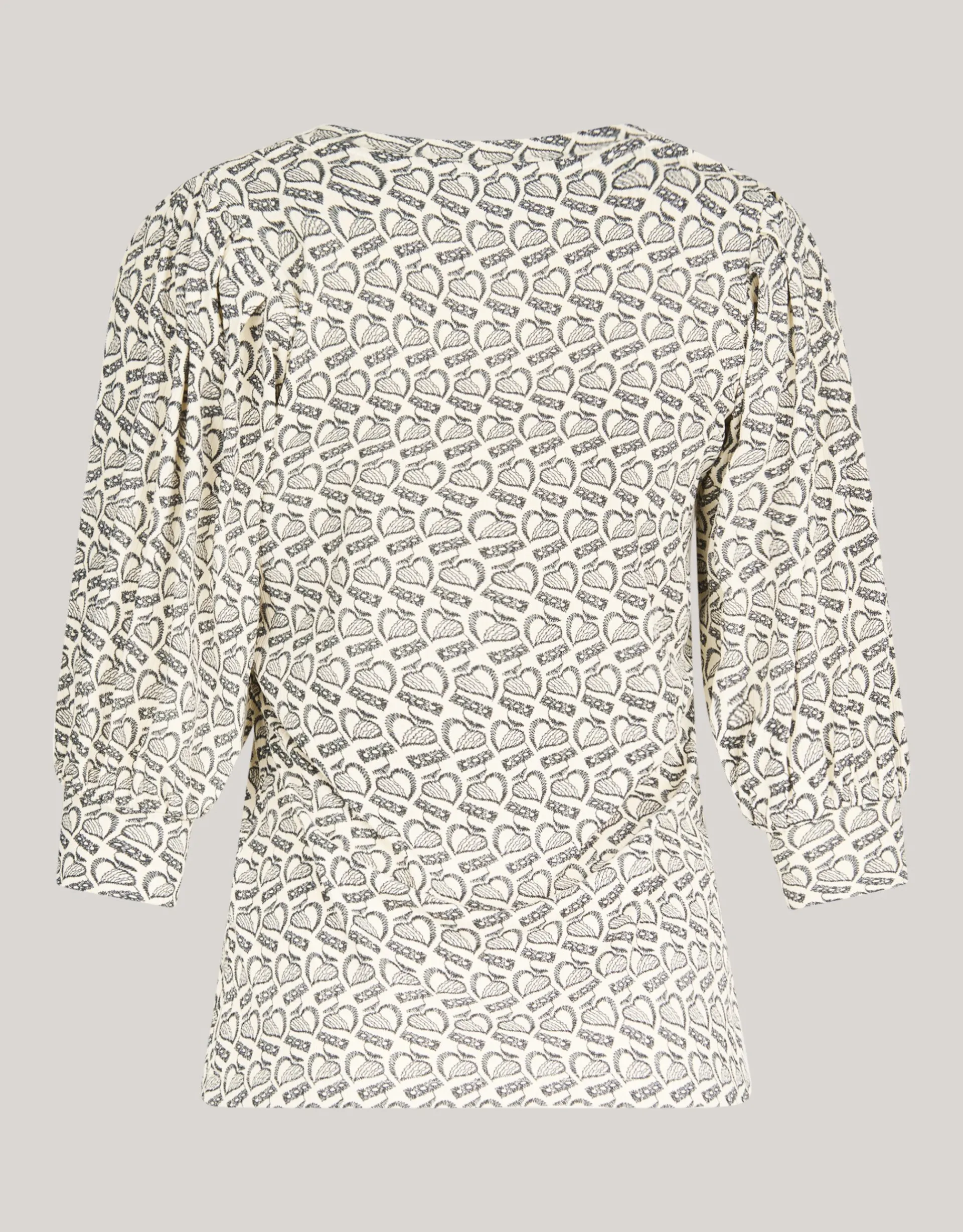 Shoeby Rib Jersey Top Gebroken Wit<DAMES T-Shirts