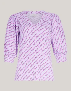 Shoeby Rib Jersey Top Licht Paars<DAMES T-Shirts
