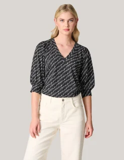 Shoeby Rib Jersey Top Zwart<DAMES T-Shirts
