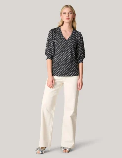 Shoeby Rib Jersey Top Zwart<DAMES T-Shirts