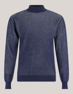 Shoeby Rib Trui Donkerblauw<Heren Truien En Sweaters