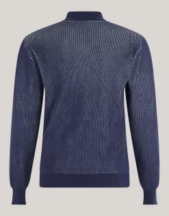 Shoeby Rib Trui Donkerblauw<Heren Truien En Sweaters